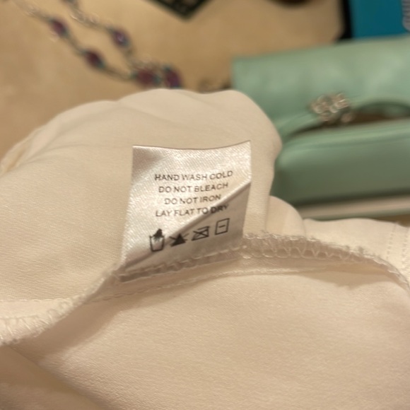 Nordstroms, strapless white lace mini dress, large - Picture 7 of 8